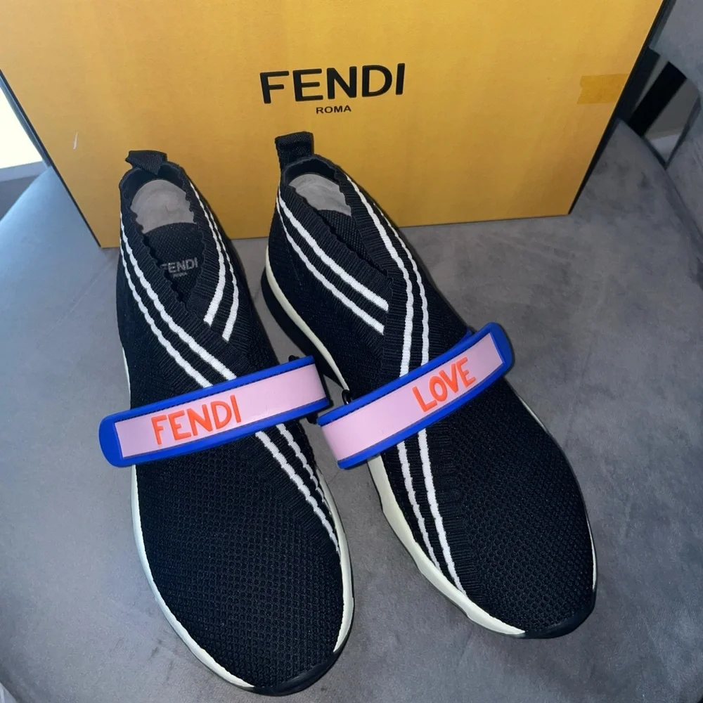 Fendi Love in Filato black Sneakers - Picture 2 of 9